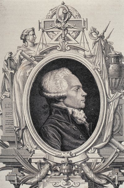 Retrato de Maximilien de Robespierre (1758-94) de Leopold Mar